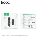 Microphone Lavalier sans fil HOCO L15 pour iPhone/Android 2.4GHZ Mini Audio/Vidéo Microfone - Image 4 - INFINITY WEEB