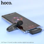 Microphone Lavalier sans fil HOCO L15 pour iPhone/Android 2.4GHZ Mini Audio/Vidéo Microfone - Image 2 - INFINITY WEEB