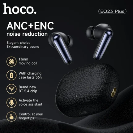 hoco eq23 - HOCO EQ23+ ANC/ENC Écouteurs sans fil Bluetooth 5.4 HiFi avec charge, 4 micros - INFINITY WEEB Algérie