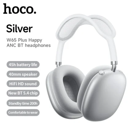 hoco w65 - HOCO W65 Plus AirPods Max ANC casque Bluetooth supra-auriculaire Hifi avec oreillettes magnétiques - INFINITY WEEB Algérie