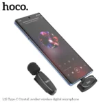 Microphone Lavalier sans fil HOCO L15 pour iPhone/Android 2.4GHZ Mini Audio/Vidéo Microfone - Image 3 - INFINITY WEEB