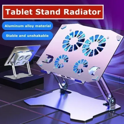 support refroidisseur - Support refroidisseur pliable multifonction X16 en alliage d'aluminium avec 4 ventilateurs pour Laptop et tablettes - INFINITY WEEB Algérie