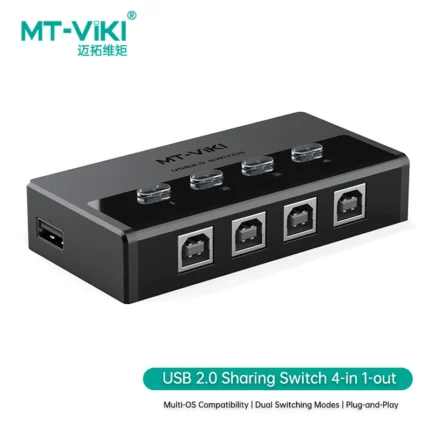 commutateur automatique - Commutateur automatique d'imprimante USB 2.0 MT-VIKI, 4 ports (4 entrées/1 sortie). - INFINITY WEEB Algérie
