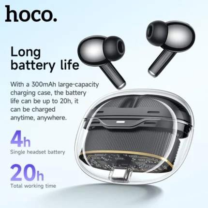 hoco ew54 - HOCO EW54 True Wireless écouteurs 5.3 Bluetooth casque Mini Portable 4 heures de lecture résistant à l'eau - INFINITY WEEB Algérie