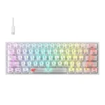 Havit KB877L Clavier de jeu mécanique à membrane - 61 touches rétroéclairées RVB avec touches multimédia, USB-C filaire transparent - Image 5 - INFINITY WEEB